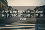 把可可影视官网当作日常工具后的感受：多次回访后的体验变化记录（对比后）