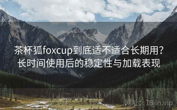 茶杯狐foxcup到底适不适合长期用？长时间使用后的稳定性与加载表现