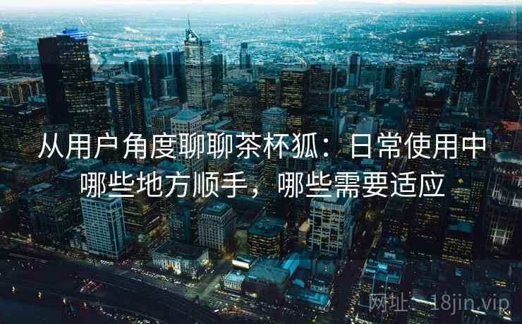 从用户角度聊聊茶杯狐:日常使用中哪些地方顺手,哪些需要适应 从用户角度聊聊茶杯狐:日常使用中哪些地方顺手,哪些需要适应